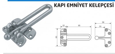 Kapı Emniyet Kelepçesi