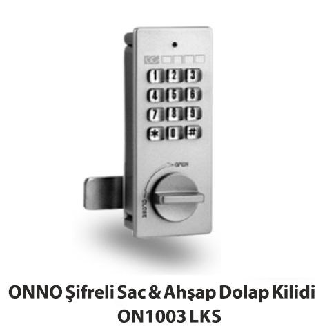 ON1003LKS Keypad Sheet Metal and Wooden Cabinet Lock