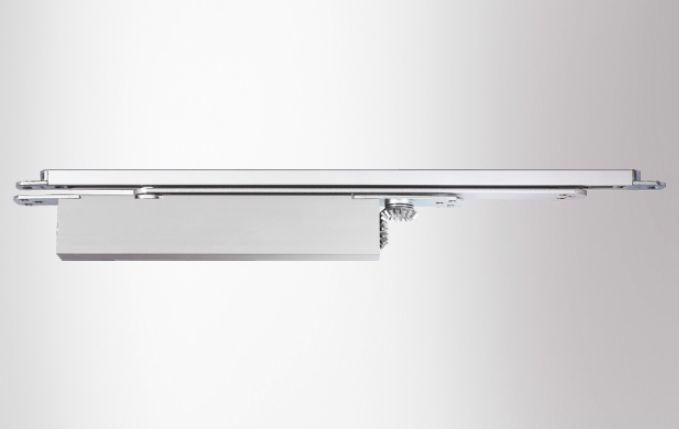 Boxer P Concealed Hydraulic Door Closer for Double-Action Doors, Leaf Integration