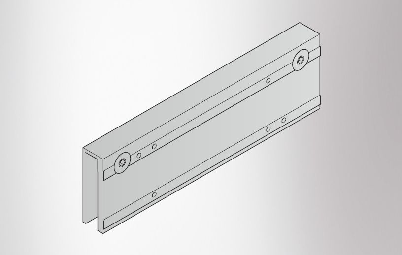 TS 2000/3000/4000/5000 Glass Door Clamp-On Mounting Element