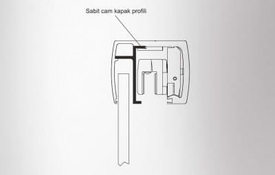 Levolan 150 Concealed Sliding Roller System with Fixed Glass